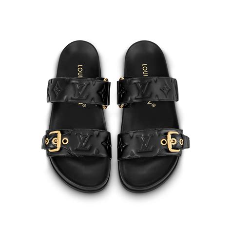 louis vuitton jelly slides|Louis Vuitton flat mules.